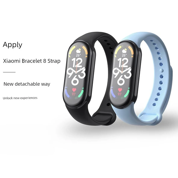 Xiaomi Mi Band 3/4/NF Uyumlu Sakura Pembesi Silikon Kordon - 7