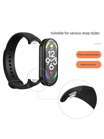 Xiaomi Mi Band 3/4/NF Uyumlu Sakura Pembesi Silikon Kordon - 6