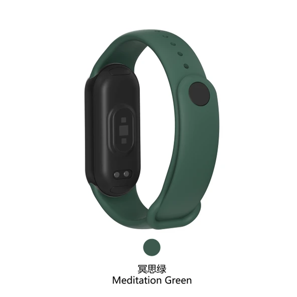 Xiaomi Mi Band 3/4/NF Uyumlu Gece Yeşili Silikon Kordon