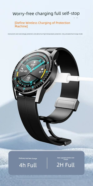 Huawei Watch3 4Pro Şarj Aleti Gelişmiş Beyaz Şarj Ünitesi - 11