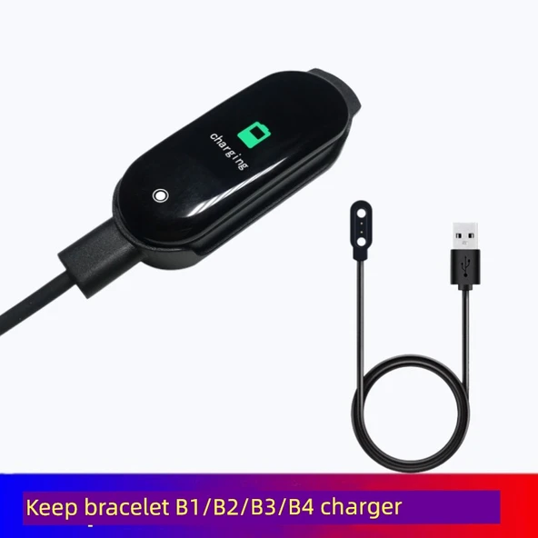 Keep B1 Bileklik Şarj Kablosu ve Adaptör - Siyah - 2