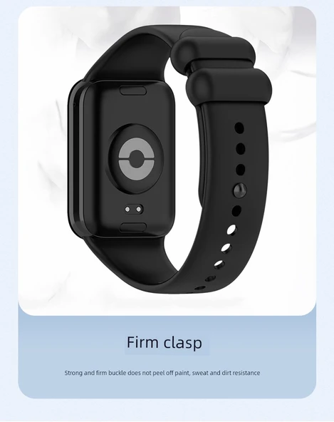 Xiaomi Bracelet 8 Pro/9 Pro Redmi Watch 4/5 Silikon Siyah Kordon - 11