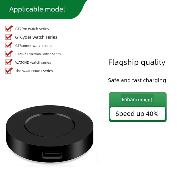Huawei GT2Pro ECG Porsche Şarj Aleti Gelişmiş Siyah Şarj Ünitesi