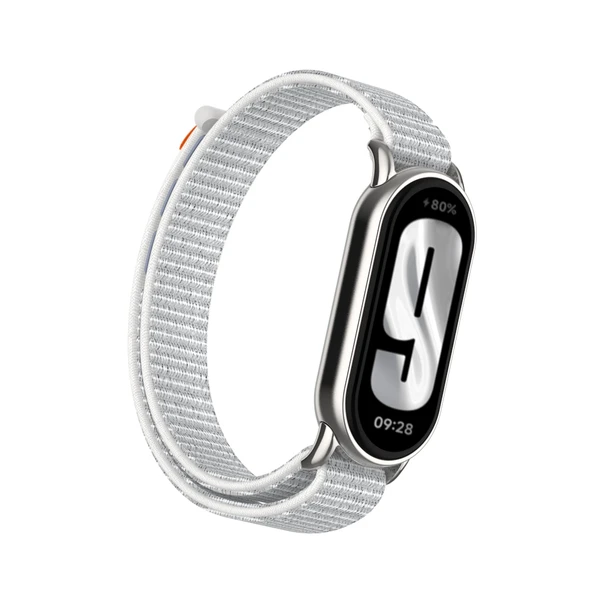 Xiaomi Mi Band 8/8nfc Deniz Kabuğu Metal Arayüz Naylon Örgü Kordon
