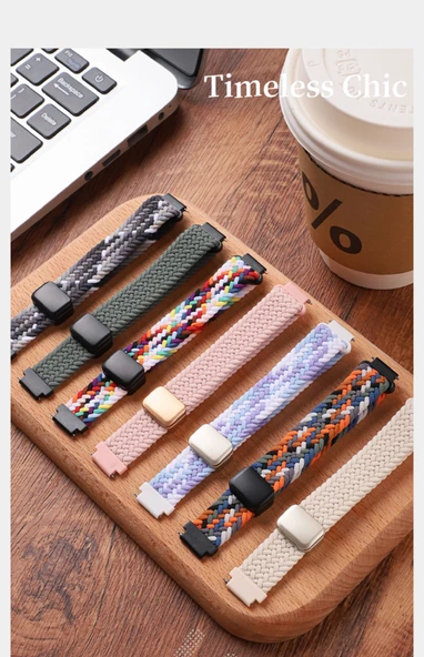 Redmi Bileklik 3 için Manyetik Tokalı Dokuma Kordon - Kamuflaj Renkli - Resim 9