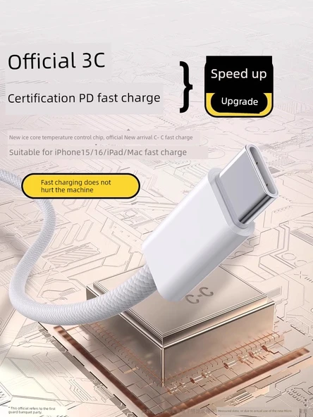 Apple 8-14 Serisi 45W Hızlı Şarj Başlığı ve PD Kablo - 1.5 Metre - 2
