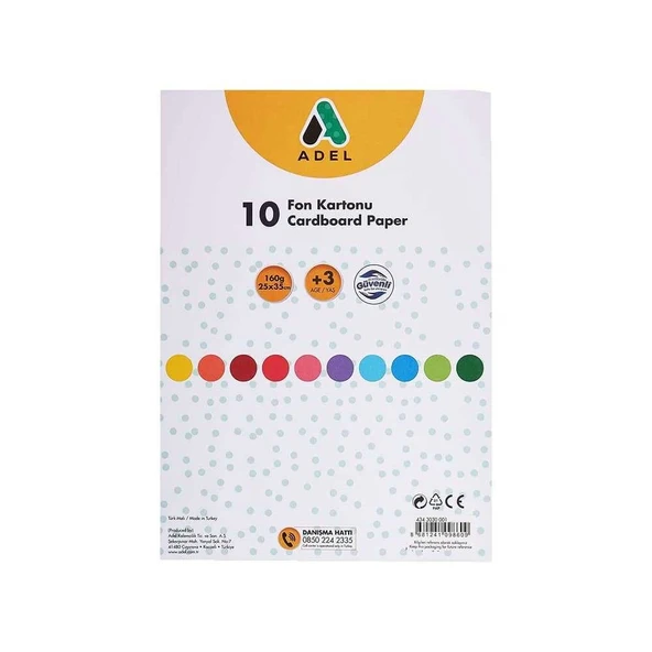 Adel Fon Kartonu 25x35 cm 10'lu - 5