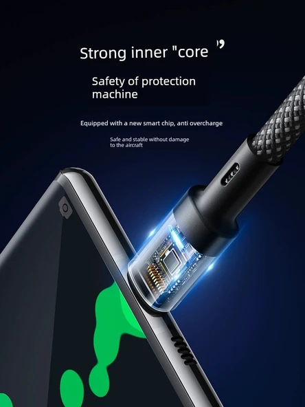 1.5m Kırmızı Otomatik Kapanan 4A Hızlı Şarj Micro USB Data Kablosu - 3