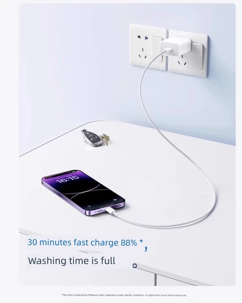 Apple 8-16 Şarj Aleti için PD20W Hızlı Şarj Başlığı (Kablo Yok) - 9