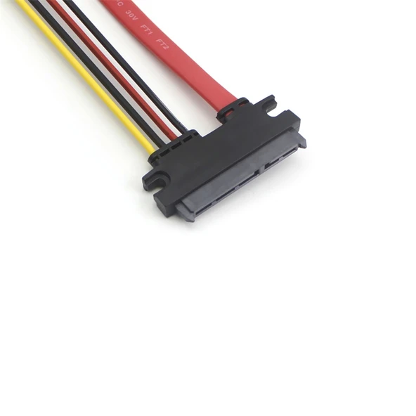 XH2.54 SATA Entegre Veri Kablosu - 40cm - XH2.35 7+15 Dişi SATA Dirsek - 4