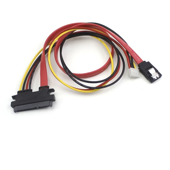 XH2.54 SATA Entegre Veri Kablosu - 40cm - XH2.35 7+15 Dişi SATA Dirsek - 6