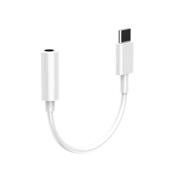 Type-C - 3.5mm Kulaklık Adaptörü - Kablo Kontrolü, Nötr, Ses, Müzik