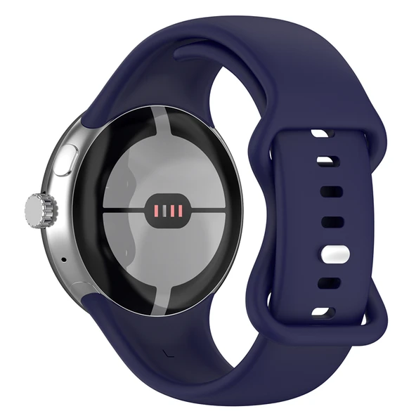 Google Pixel Watch 1/2 Orjinal Mavi Silikon Kordon