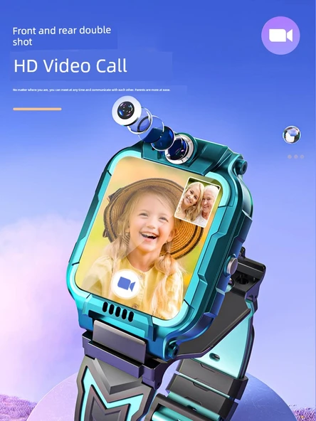 5G Çocuk Akıllı Saat - Mor 4G Netcom GPS - 2