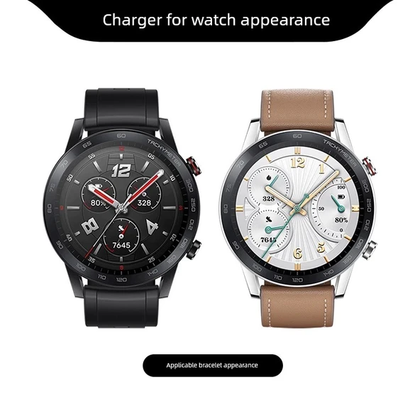 GS3 Akıllı Saat Şarj Aleti - Beyaz Şarj Yuvası + Şarj Başlığı - Resim 3