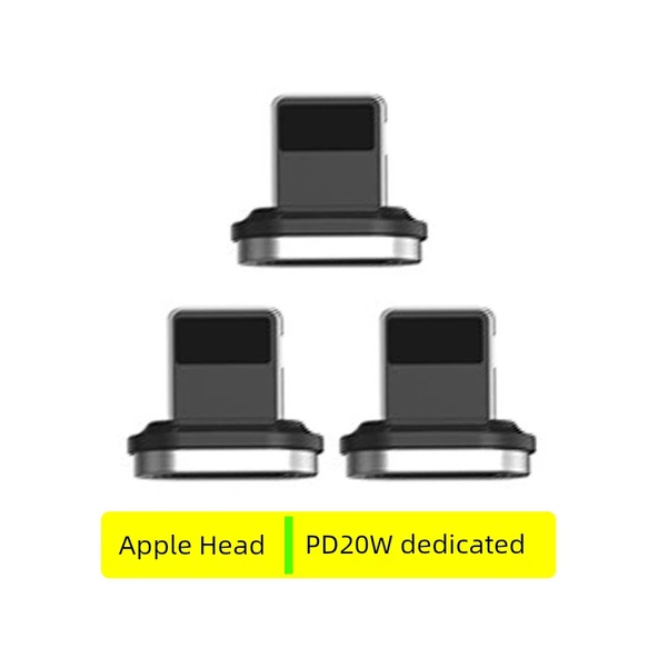 Manyetik Data Kablosu - 1m - Apple Uçlu - 20W - 3'lü Paket