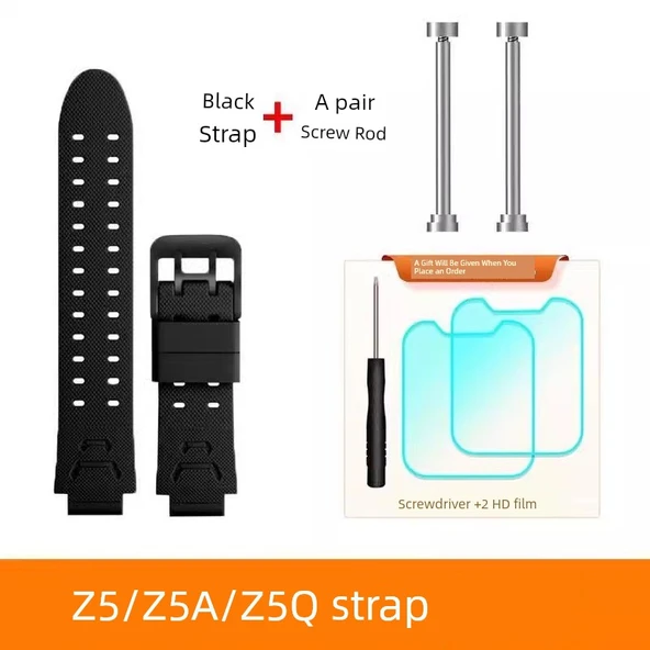 Little Genius Z5/Z5A/Z5Q Siyah Tam Set Akıllı Saat Kordonu