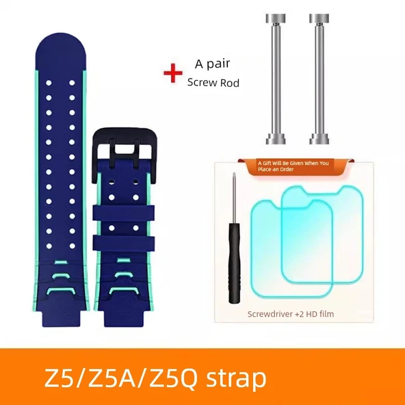 Little Genius Z5/Z5A/Z5Q Mavi ve Yeşil Tam Set Akıllı Saat Kordonu