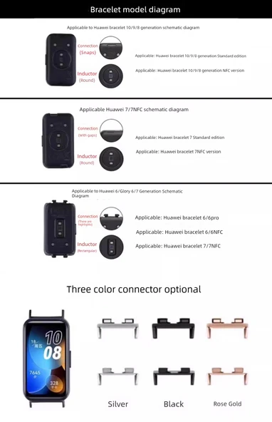 Glory Bileklik 9 Rose Gold Konnektörlü NFC Lotus İnci Yeşil Örgü Kordon - 8