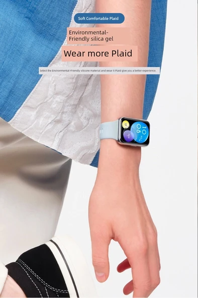 Huawei Fit2 Uyumlu Silikon Kordon - Ada Mavisi - 9