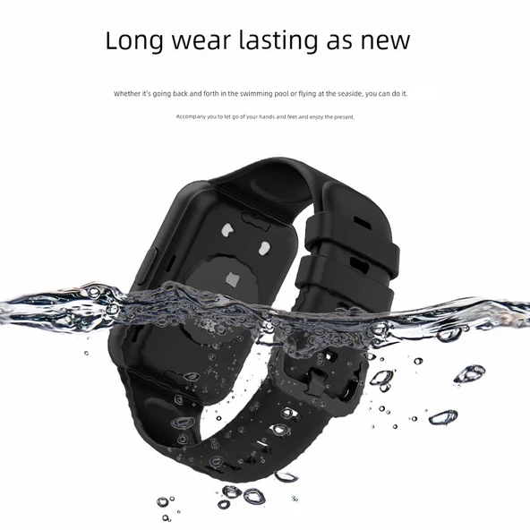 Huawei Fit2 Uyumlu Silikon Kordon - Ada Mavisi - 4