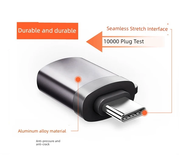 3'ü 1 Arada USB 3.0 OTG Adaptör - Yüksek Hızlı - Derin Siyah - 4