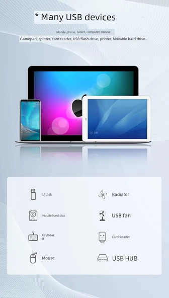 Üçü Bir Arada OTG Adaptörü - Siyah Metal Kasa - Resim 6