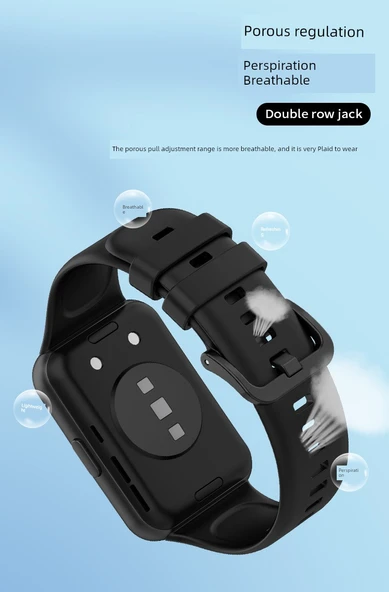 Huawei Fit2 Uyumlu Silikon Kordon - Ada Mavisi - 11