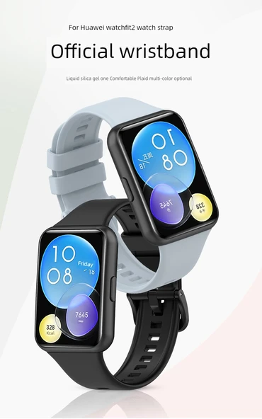 Huawei Fit2 Uyumlu Silikon Kordon - Ada Mavisi - 7