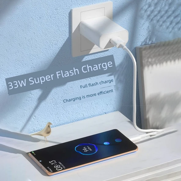 Vivo X50 Serisi 33W Hızlı Şarj Aleti [33W Flaş Başlık + 1m + 1m Kablo] - 6