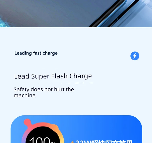 Vivo X50 Serisi 33W Hızlı Şarj Aleti [33W Flaş Başlık + 1m + 1m Kablo] - 9