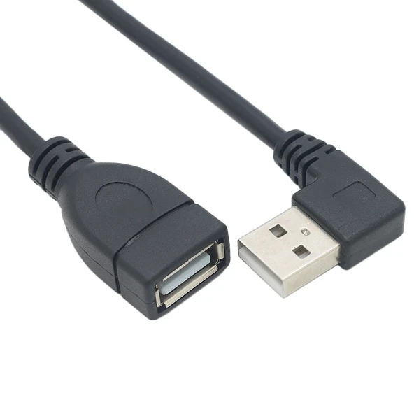 90 Derece Dirsek USB 2.0 Uzatma Kablosu - 0.25m - Sağ Açılı