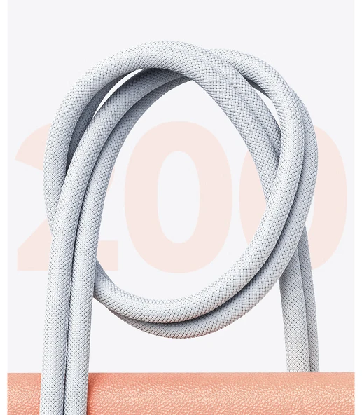 iPad Air4/5 için 30W Hızlı Şarj USB Şarj Aleti - 1m Örgülü Kablo - Resim 8