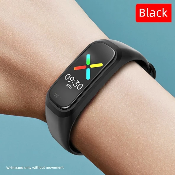 OPPO Bileklik için Silikon Kordon - Siyah