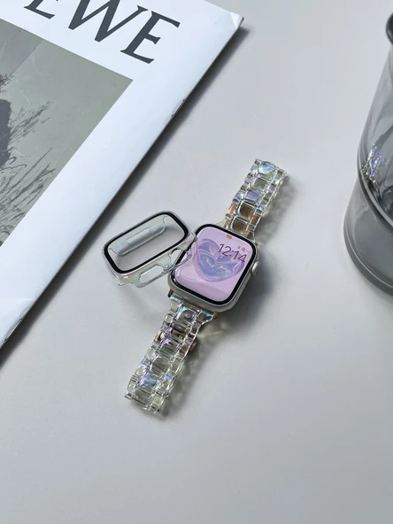 Apple Watch 4/5/6/SE Serisi 44mm İnce Metal Kordon