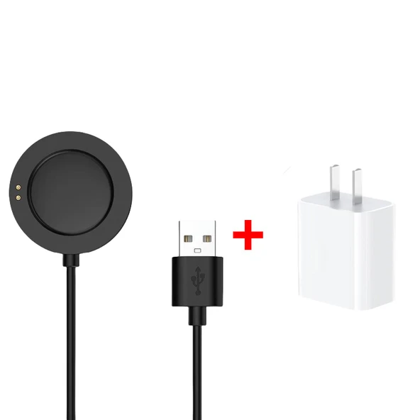 Xiaomi Watch S3/S2/S2 Pro Siyah Şarj Aleti + Şarj Başlığı