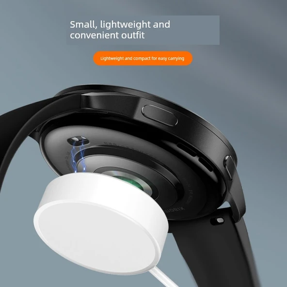 Xiaomi Watch 2/2Pro/H1 Siyah Şarj Aleti + Şarj Başlığı - 10