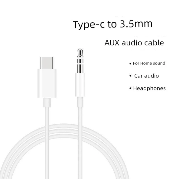 Çift Taraflı 3.5mm Erkek - Erkek Ses Kablosu - 1 Metre - Tekli Paket - 6