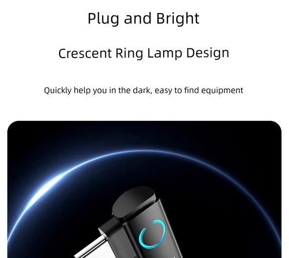 100W Süper Hızlı Şarj Type-C Kablo - 1.5m Hilal Ay - Resim 8