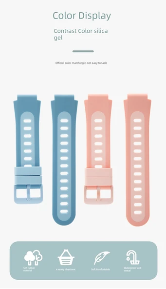 Mi Tu 5X Pembe Akıllı Çocuk Saati Kordonu - Xiaomi Mi Bunny - 8