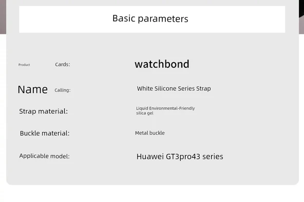 Huawei GT3 Pro 43mm Beyaz Yatay Konforlu Silikon Kordon + TPU Kılıf - 8