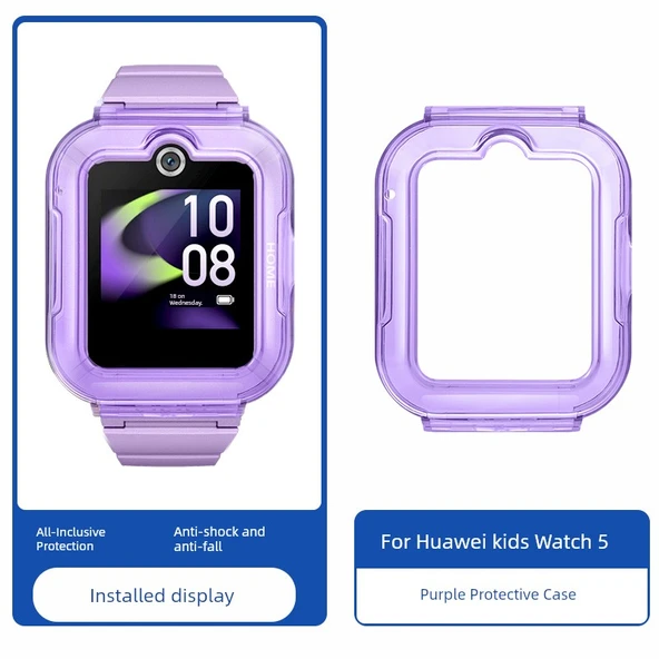 Huawei Çocuk Saati Koruyucu Kılıf - Kids Watch 5/5 Vital Edition - Transviolet