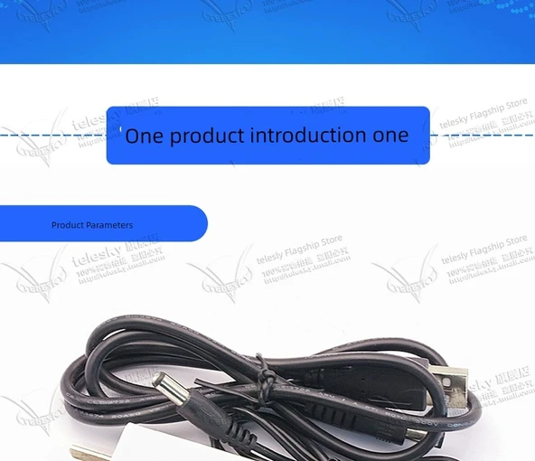 USB - DC 5.5 x 2.5mm Güç Kablosu 5A - 1 Metre - Bakır - 7