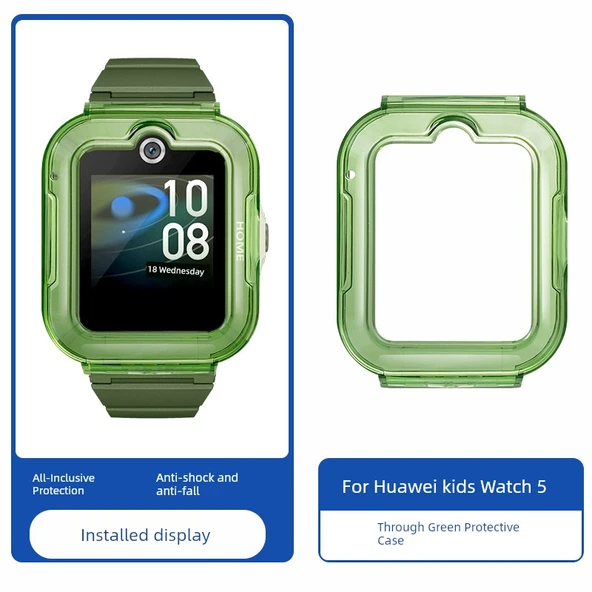 Huawei Çocuk Saati Koruyucu Kılıf - Kids Watch 5/5 Vital Edition - Yeşil