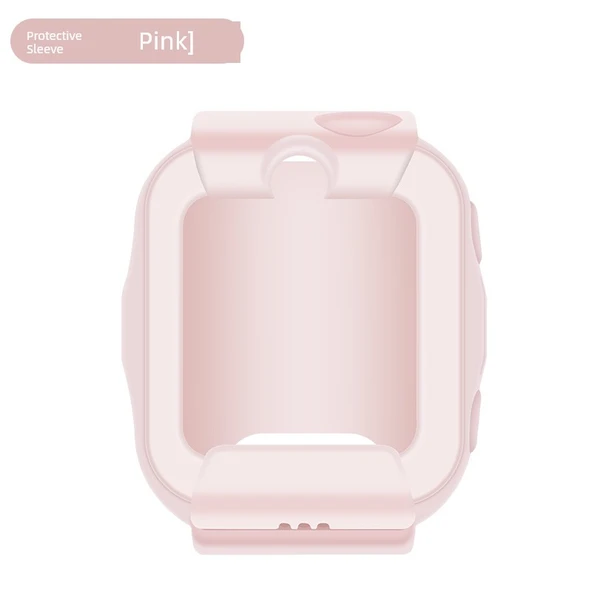 Huawei Kids Watch 4X Pembe Silikon Koruyucu Kılıf - 1