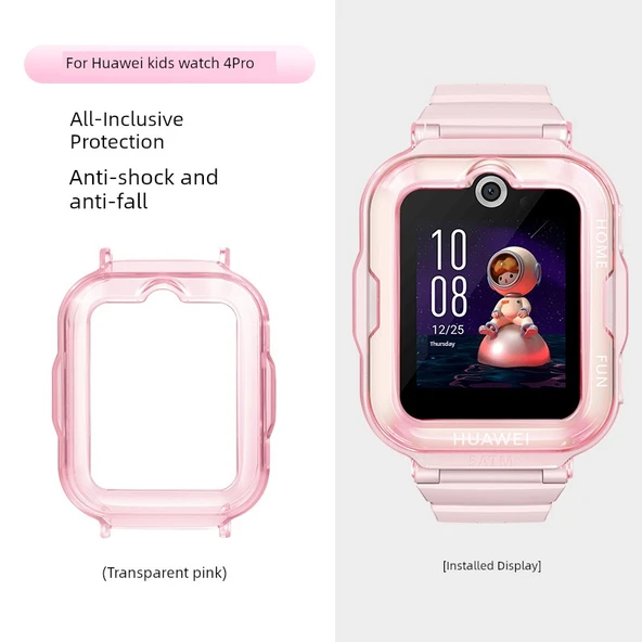 Huawei Çocuk Saati Koruyucu Kılıf - Kids 4Pro - Pudra