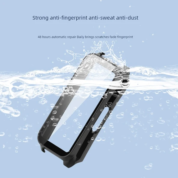 Keep Bracelet B3 Uyumlu - Siyah Tam Koruma Kılıf - 6