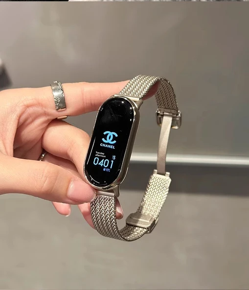 Xiaomi Bileklik 6/5 NFC Uyumlu Yıldız Işığı Manyetik Katlanır Kordon