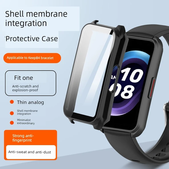 Keep Bracelet B3 Uyumlu - Siyah Tam Koruma Kılıf - 2