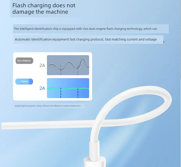 Android Micro USB Data Kablosu - Çift Motor Hızlı Şarj - 1 Metre - 7